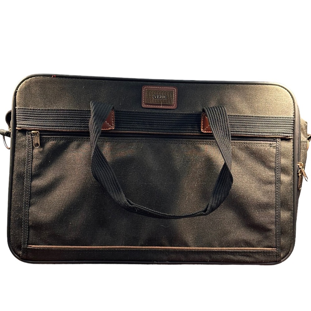 Verdi Vintage Travel Bag / Briefcase, Olive Green